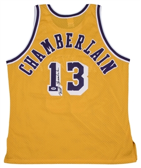 Wilt Chamberlain Signed Los Angeles Lakers Home Jersey (PSA/DNA)